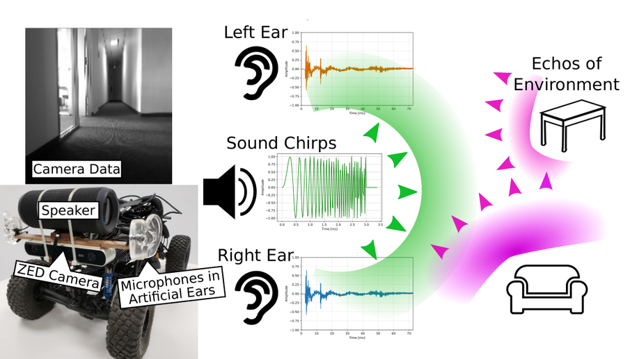 BatVision: Learning to See 3D Spatial Layout with Two Ears